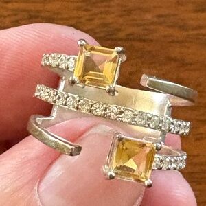 Silpada Crystal Ring size 8